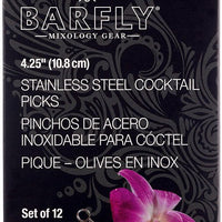 Barfly - 4.25" Stainless Steel Cocktail Pick with Circle - M37031