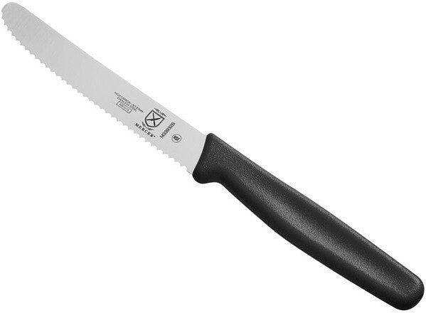 Barfly - 4.3" Serrated Rounded Tip Paring Bar Knife With Guard - M33932B
