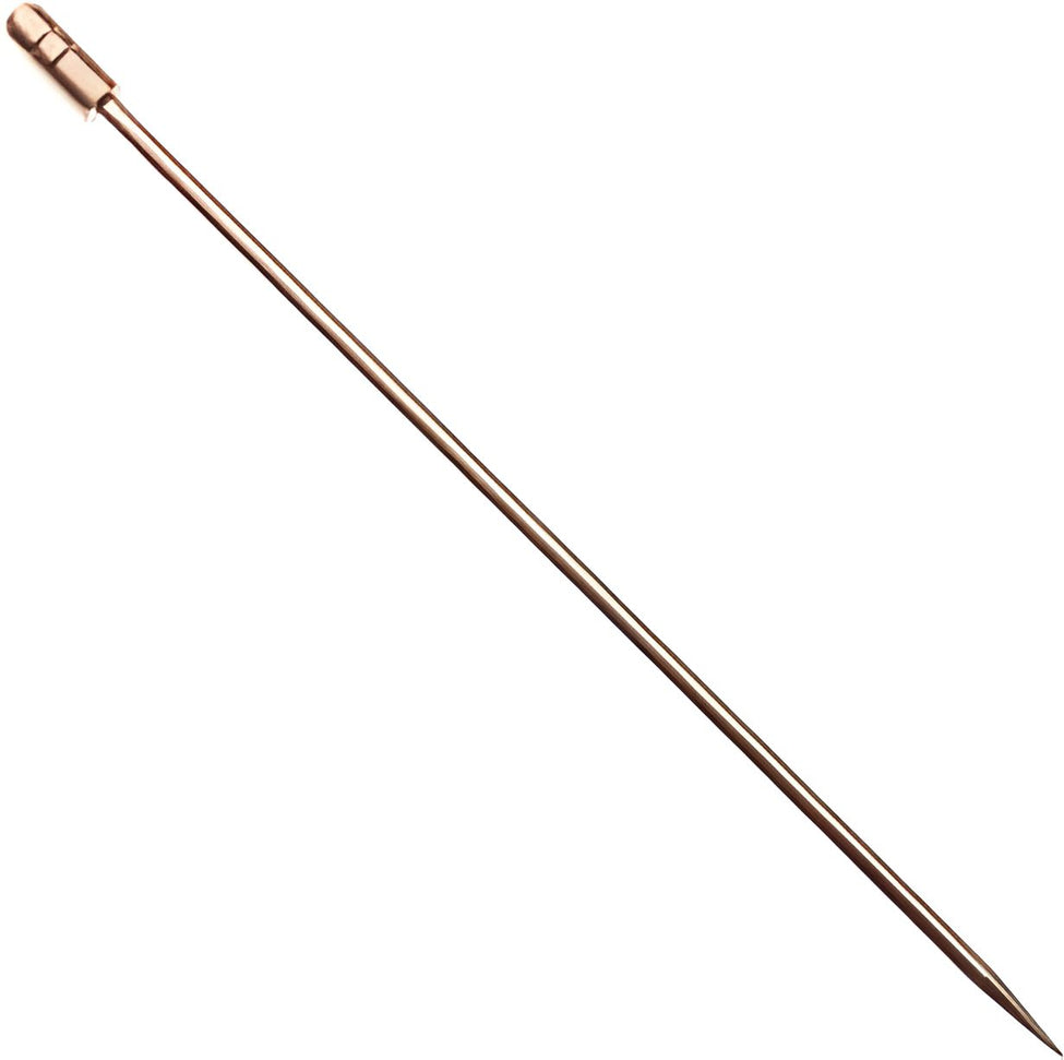 Barfly - 4.37" Copper Plated Cocktail Pick With Grooved Top - M37030CP