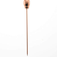 Barfly - 4.37" Copper-Plated Stainless Steel Skull Top Cocktail Pick - M37064CP