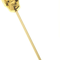 Barfly - 4.37" Gold Cocktail Pick with Skull Top - M37064GD
