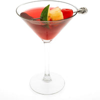 Barfly - 4.37" Stainless Steel Skull Top Cocktail Pick - M37064