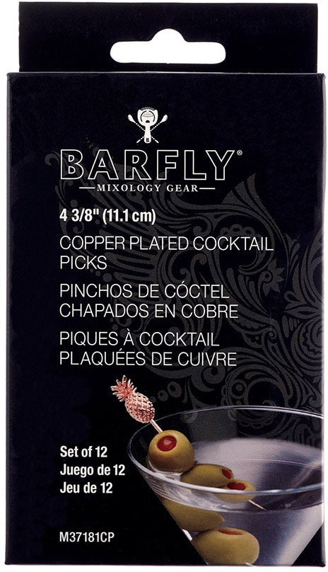 Barfly - 4.4" Copper Cocktail Pick with Pineapple Top - M37181CP