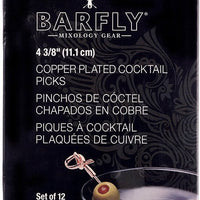 Barfly - 4.43" Copper Bamboo Knot Cocktail Pick - M37182CP