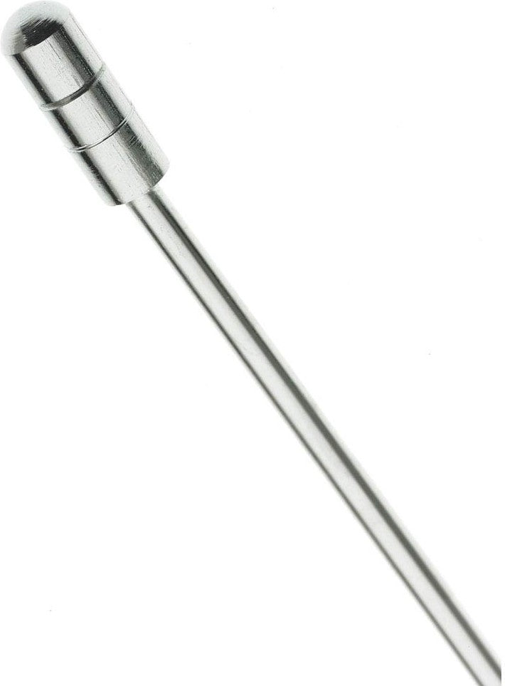 Barfly - 4.437" Stainless Steel Cocktail Pick with Grooved Top - M37030SS