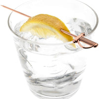 Barfly - 4.62" Copper-Plated Stainless Steel Sword Top Cocktail Pick - M37065CP