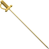 Barfly - 4.62" Gold Cocktail Pick With Sword Top - M37065GD