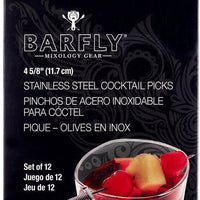 Barfly - 4.62" Stainless Steel Sword Top Cocktail Pick - M37065