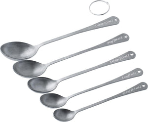 Barfly - 5 Spoons on Ring Vintage Measured Bar Spoon - M37075