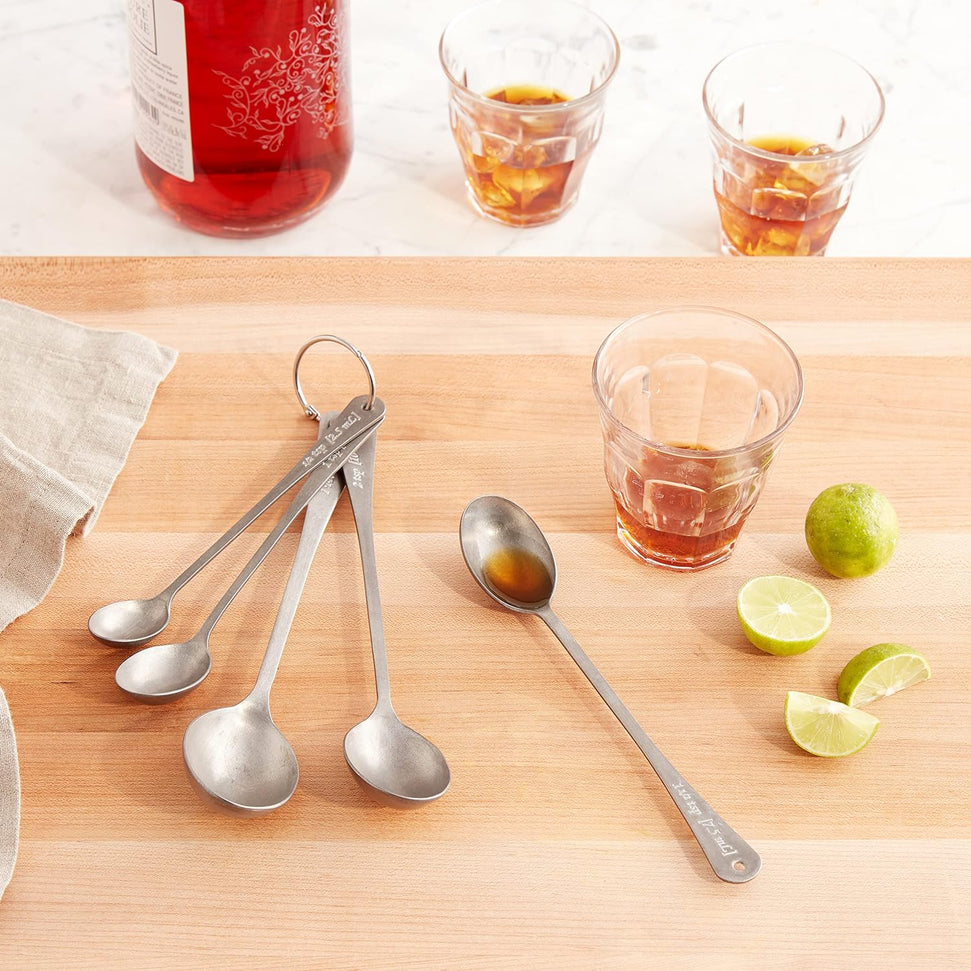 Barfly - 5 Spoons on Ring Vintage Measured Bar Spoon - M37075