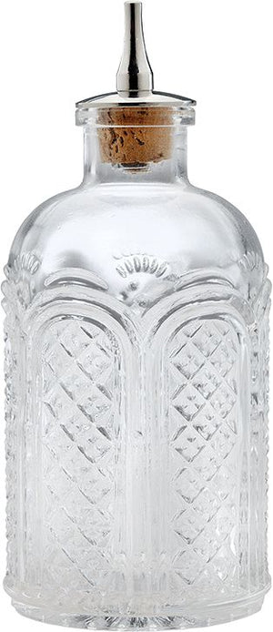 Barfly - 5.1" Retro Design Glass Bitters Bottle - M37188
