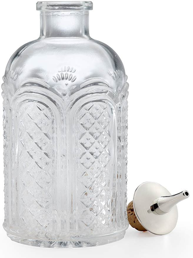 Barfly - 5.1" Retro Design Glass Bitters Bottle - M37188