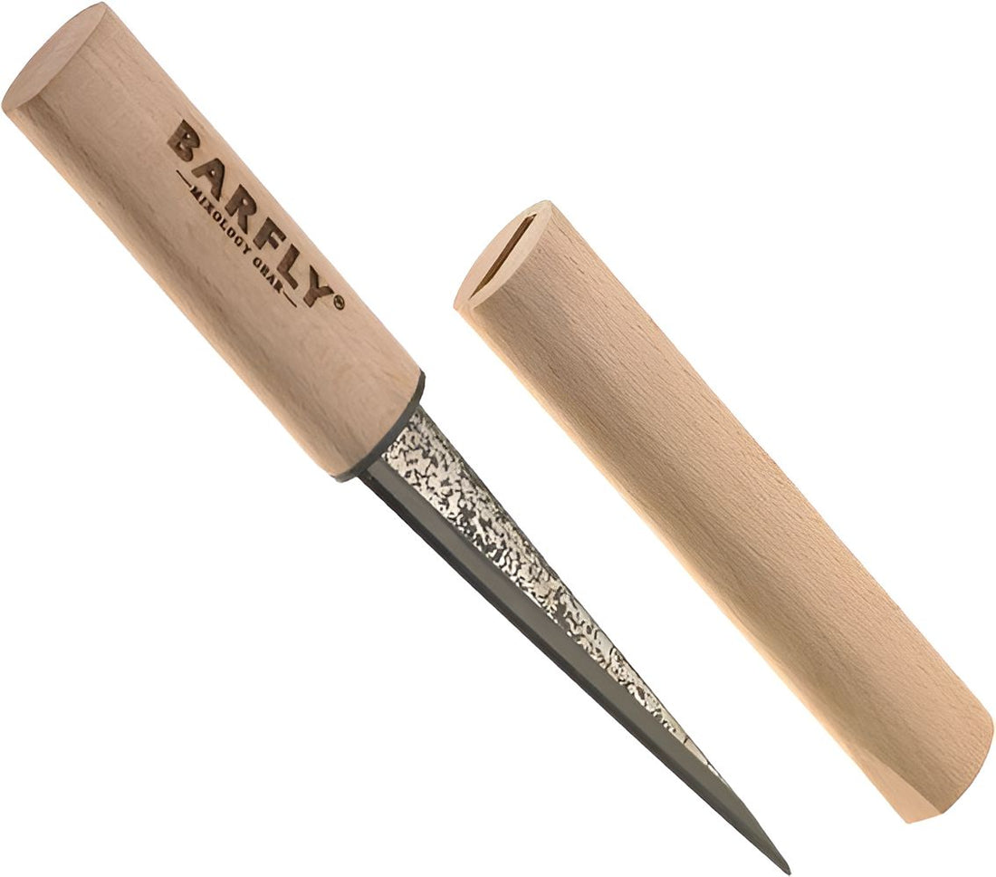 Barfly - 5.25" Japanese Stainless Steel Ice Carving Knife With Wood Handle - M37063