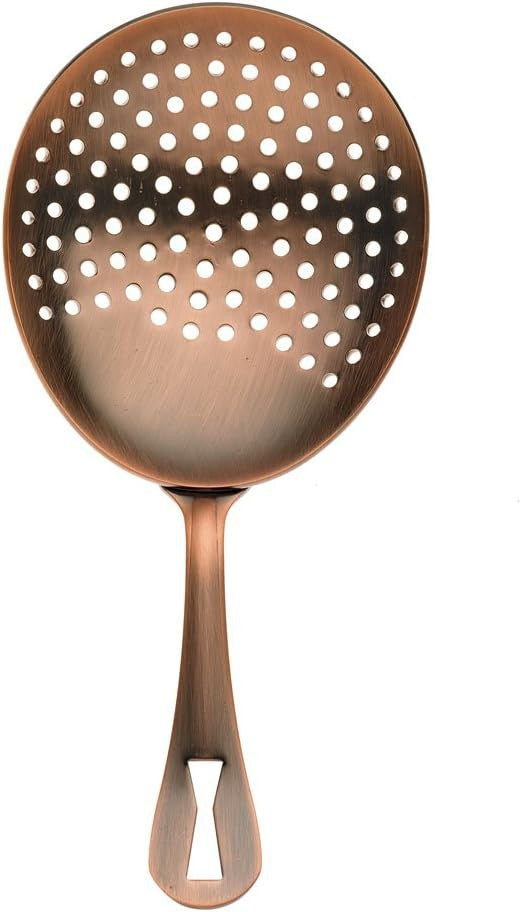 Barfly - 6.5" Antique Copper Julep Strainer - M37028ACP
