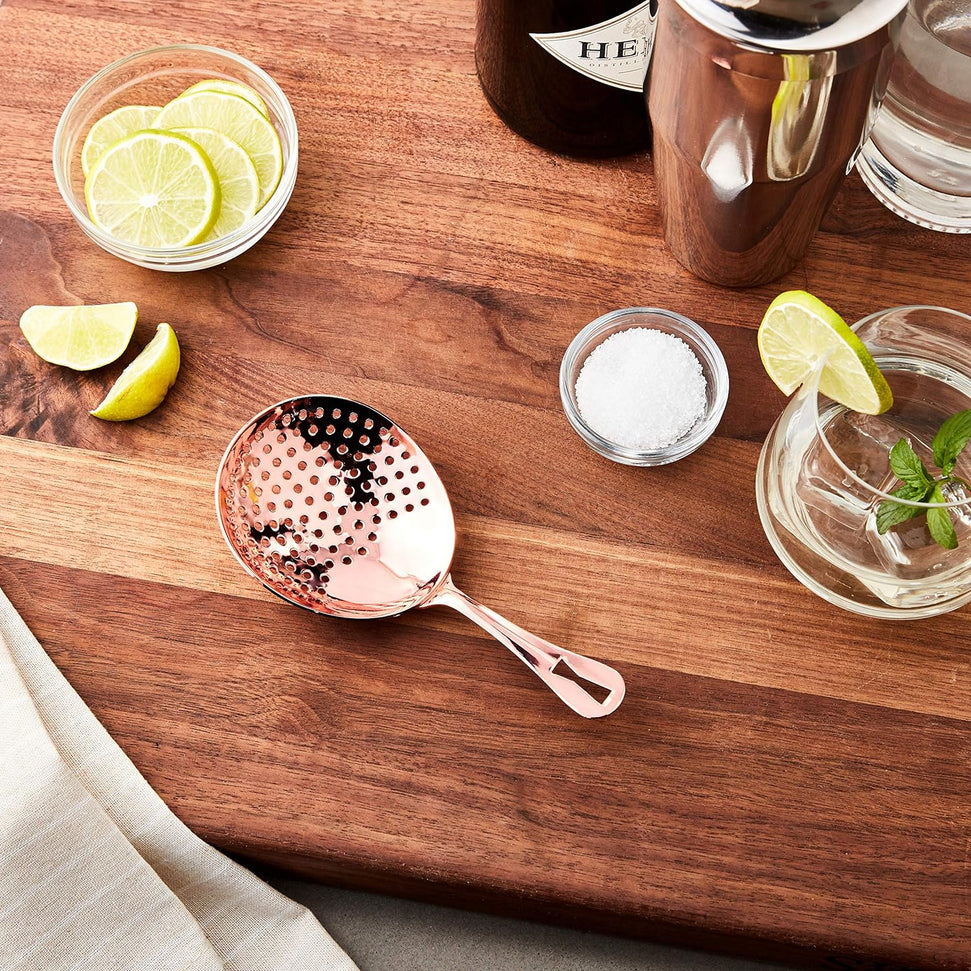 Barfly - 6.5" Copper Plated Julep Strainer - M37028CP