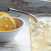 Barfly - 6.5" Stainless Steel Reusable Bent Straw - M37117