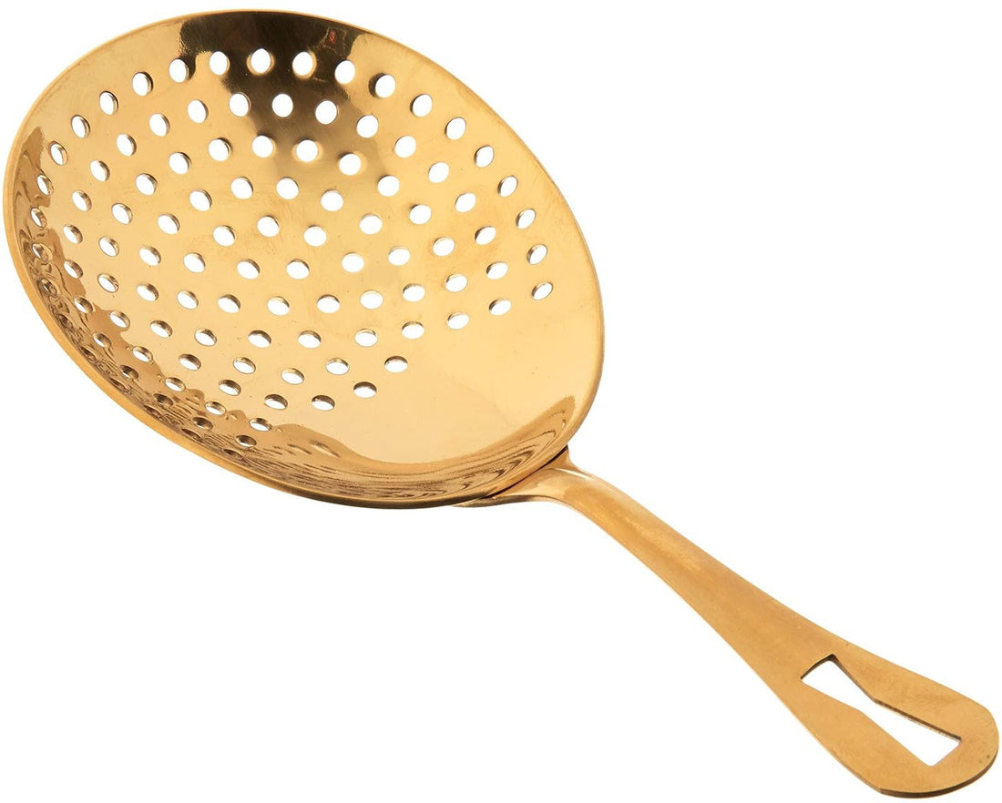 Barfly - 6.5"Gold Plated Julep Strainer - M37028GD
