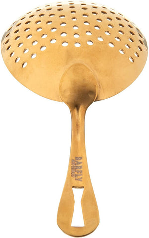 Barfly - 6.5"Gold Plated Julep Strainer - M37028GD