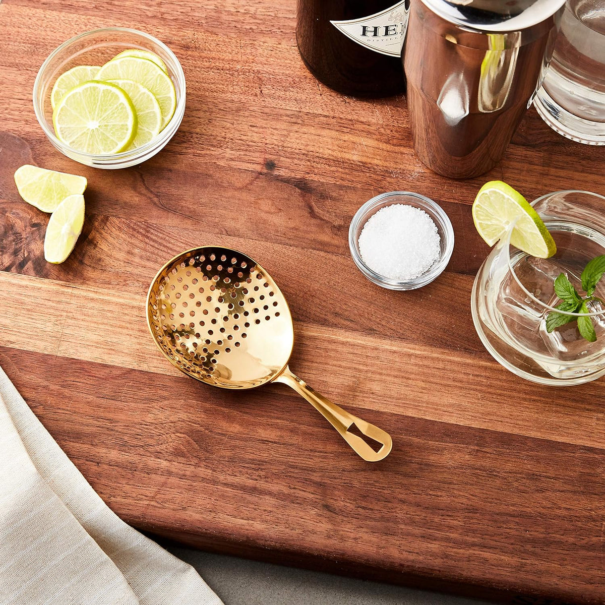 Barfly - 6.5"Gold Plated Julep Strainer - M37028GD