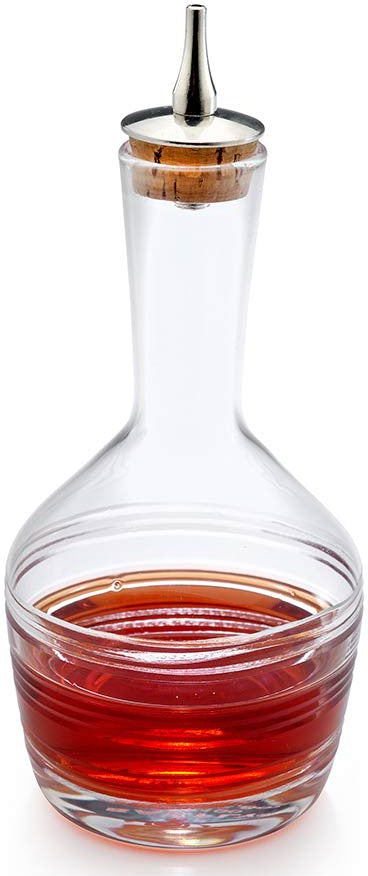 Barfly - 6.8 Oz Contemporary Design Glass Bitters Bottle - M37190