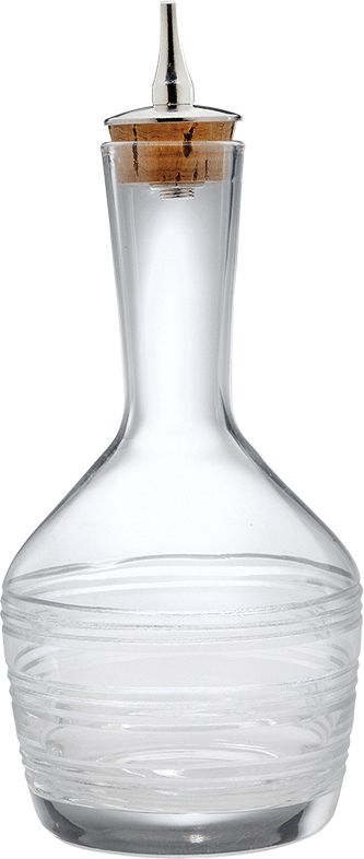 Barfly - 6.8 Oz Contemporary Design Glass Bitters Bottle - M37190