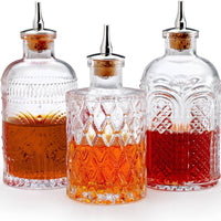 Barfly - 6.8 Oz Design Glass Bitters Bottle Pack of 3 - M37186/M37187/M37188 - M37195