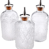 Barfly - 6.8 Oz Design Glass Bitters Bottle Pack of 3 - M37186/M37187/M37188 - M37195