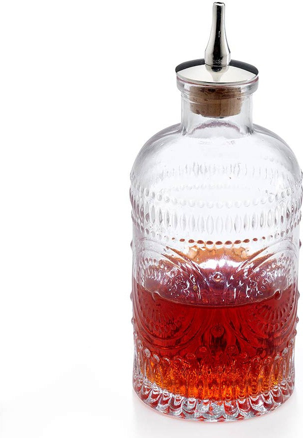 Barfly - 6.8 Oz Retro Design Glass Bitters Bottle - M37186
