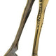 Barfly - 7.87" Antique Brass Talon Design Ice Tongs - M37066
