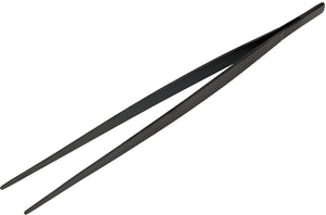 Barfly - 9.37" Black Precision Plus Straight Tip Plating Tongs - M35230BK