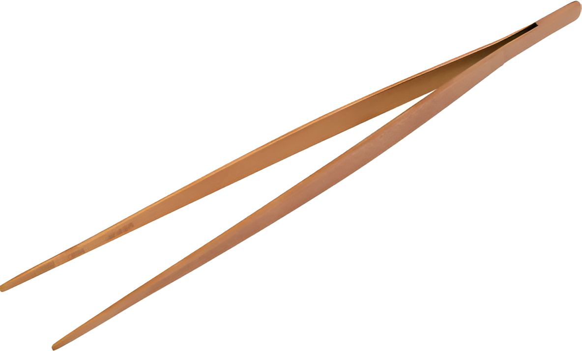 Barfly - 9.37" Precision Plus Rose Gold Straight Tip Plating Tongs - M35230RG