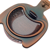 Barfly - Antique Copper Fine Mesh Spring Strainer - M37185ACP