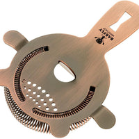 Barfly - Antique Copper Heavy-Duty 4 Prong Spring Bar Strainer - M37071ACP