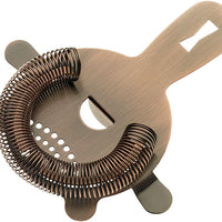 Barfly - Antique Copper Heavy-Duty 4 Prong Spring Bar Strainer - M37071ACP