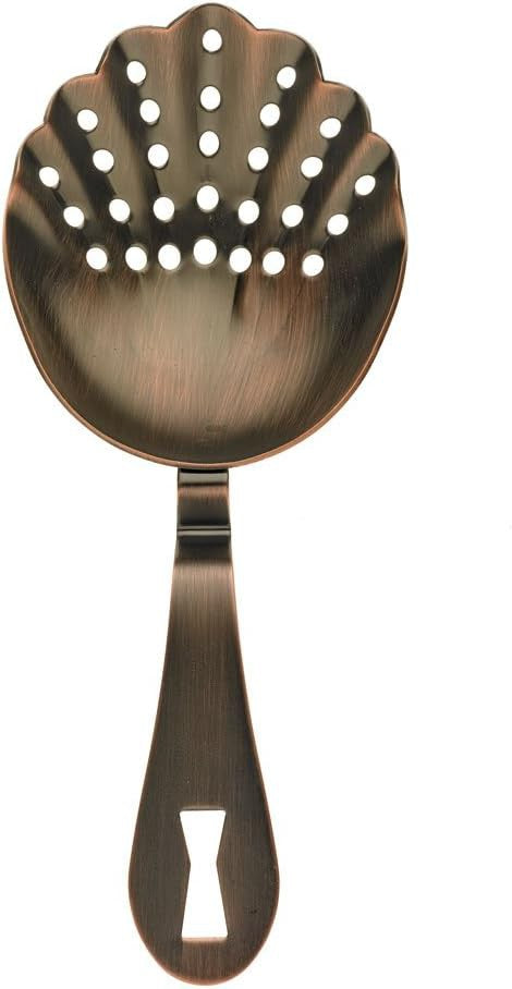 Barfly - Antique Copper Scalloped Julep Strainer - M37029ACP