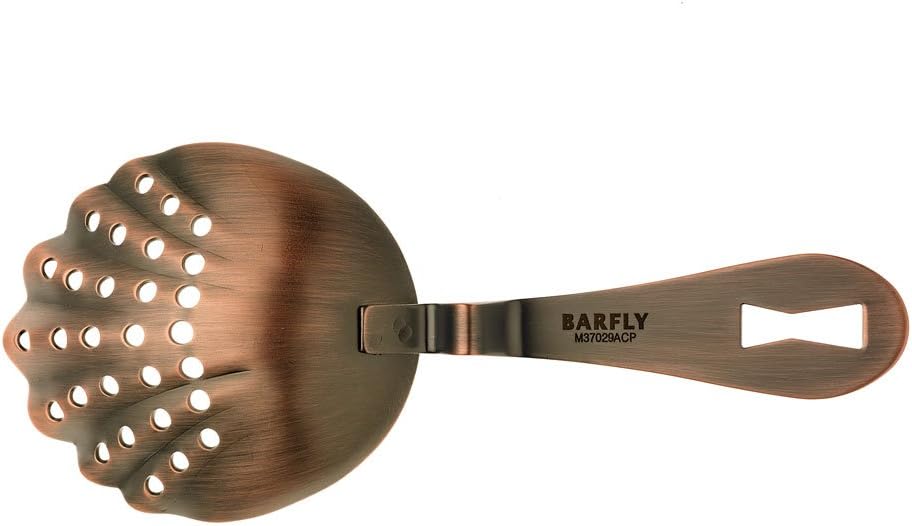Barfly - Antique Copper Scalloped Julep Strainer - M37029ACP