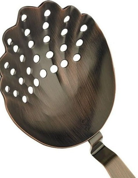 Barfly - Antique Copper Scalloped Julep Strainer - M37029ACP