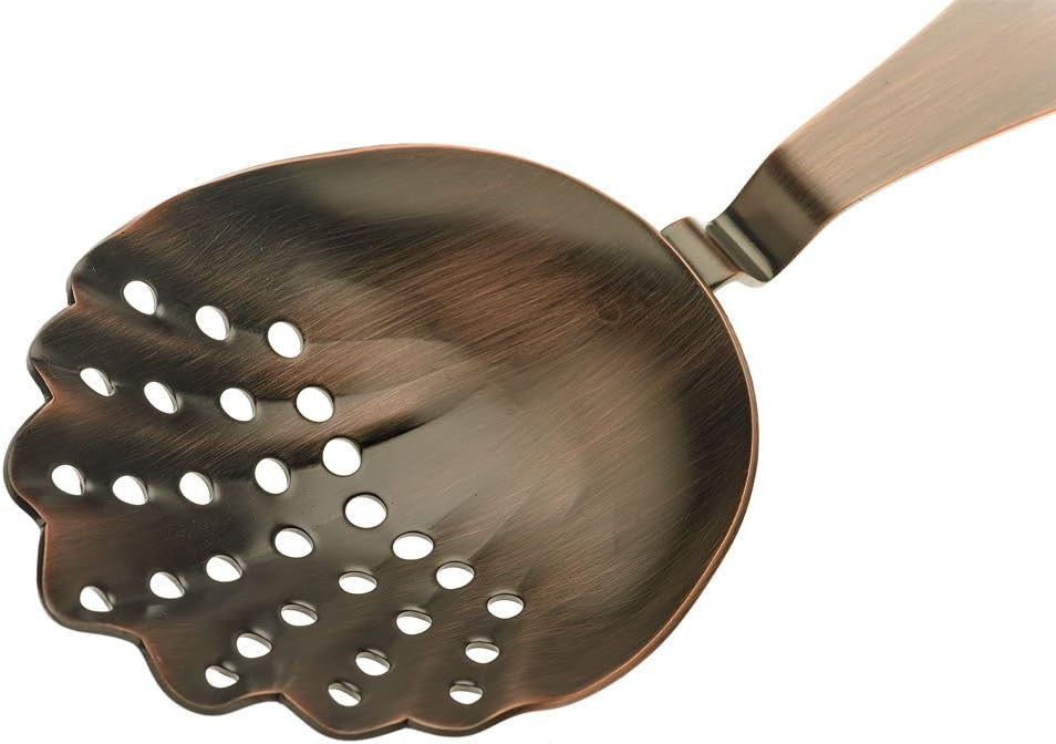 Barfly - Antique Copper Scalloped Julep Strainer - M37029ACP