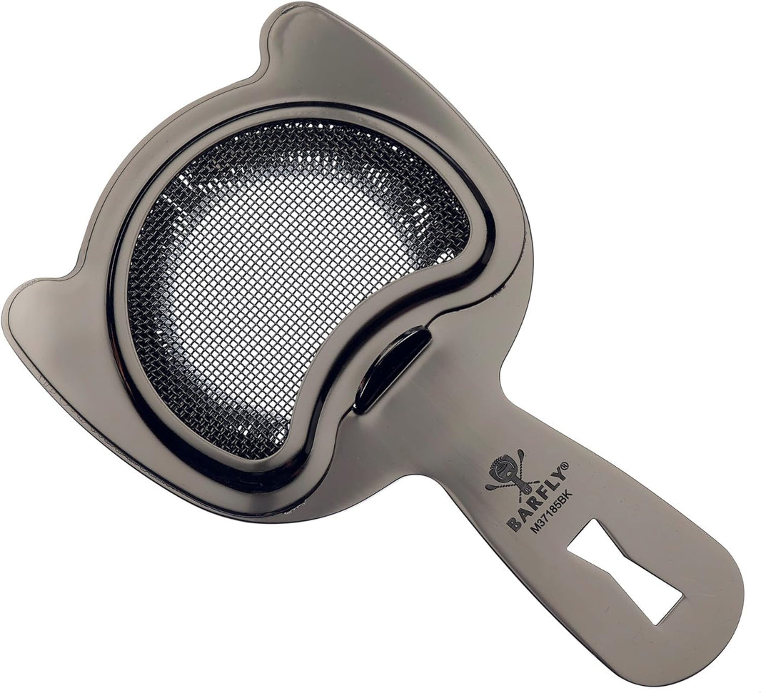 Barfly - Black Fine Mesh Spring Strainer - M37185BK