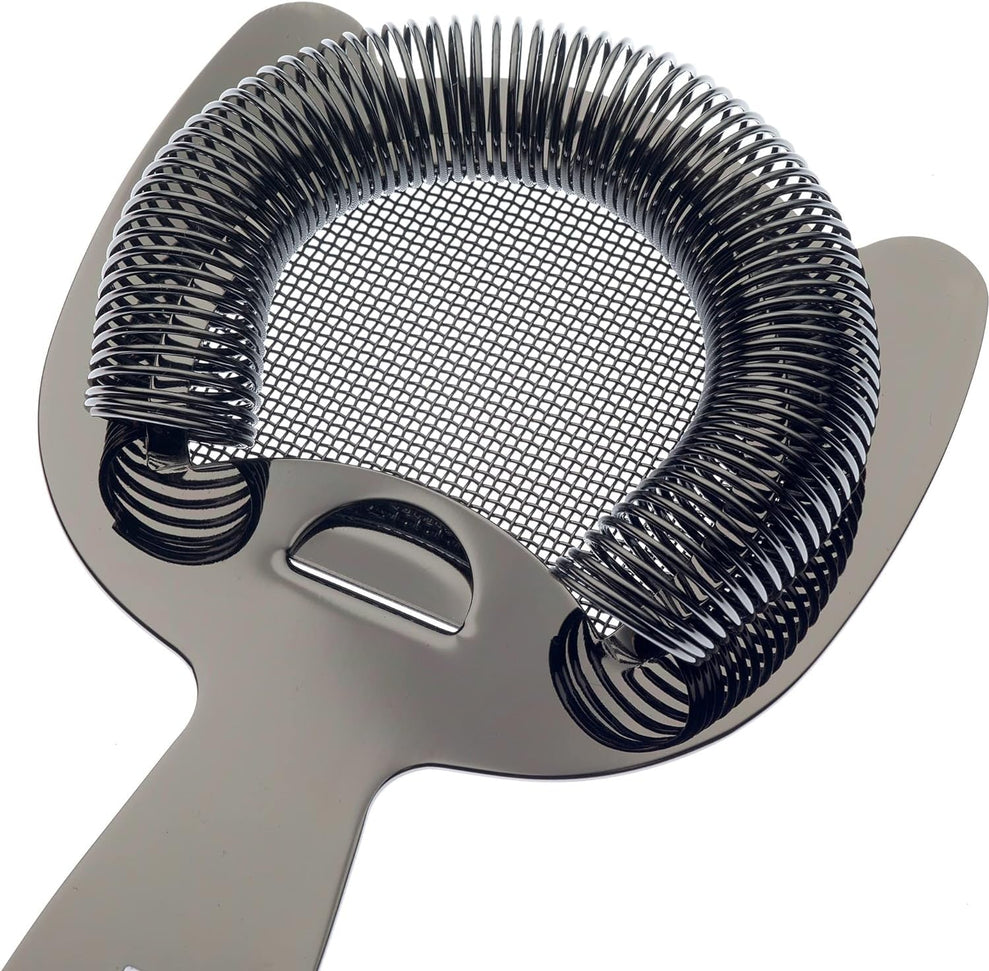 Barfly - Black Fine Mesh Spring Strainer - M37185BK