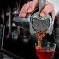 Barfly - Black Fine Mesh Spring Strainer - M37185BK