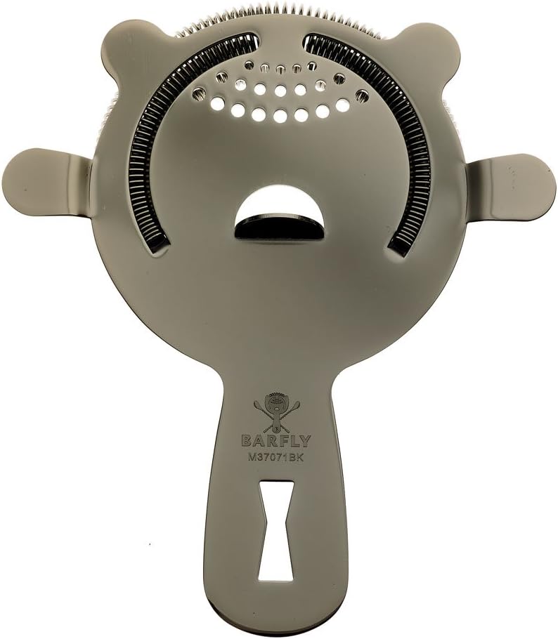 Barfly - Black Heavy-Duty 4 Prong Spring Bar Strainer - M37071BK