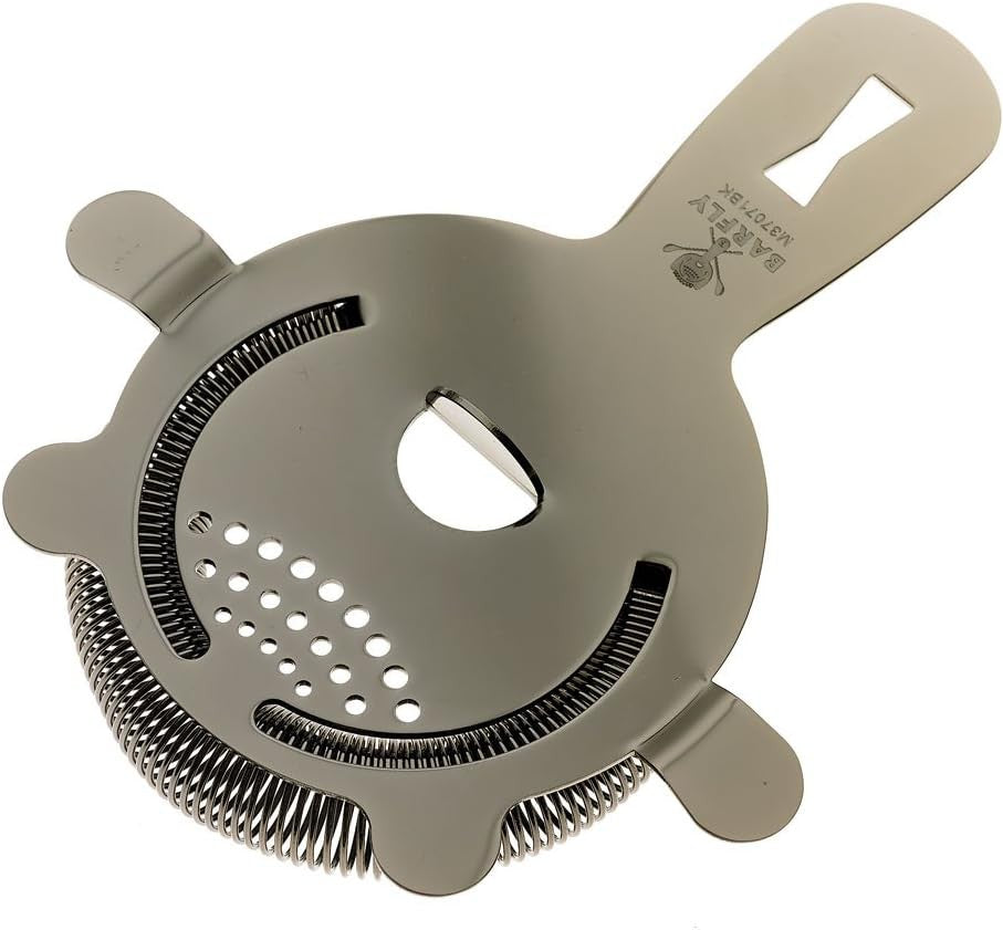 Barfly - Black Heavy-Duty 4 Prong Spring Bar Strainer - M37071BK