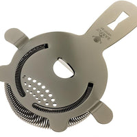 Barfly - Black Heavy-Duty 4 Prong Spring Bar Strainer - M37071BK