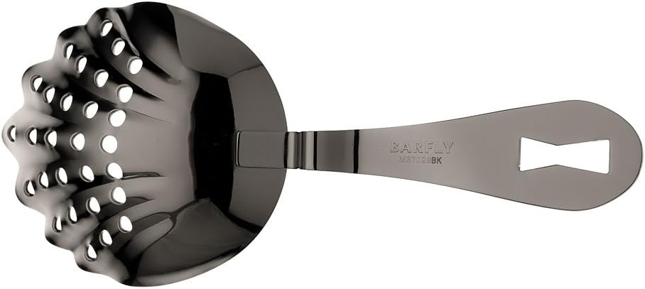 Barfly - Black Scalloped Julep Strainer - M37029BK