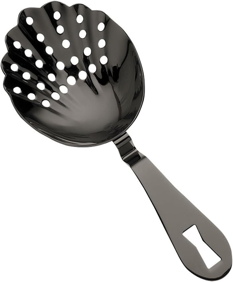 Barfly - Black Scalloped Julep Strainer - M37029BK