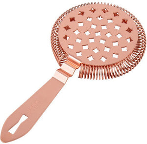 Barfly - Copper Plated Classic Hawthorne Spring Bar Strainer - M37037CP