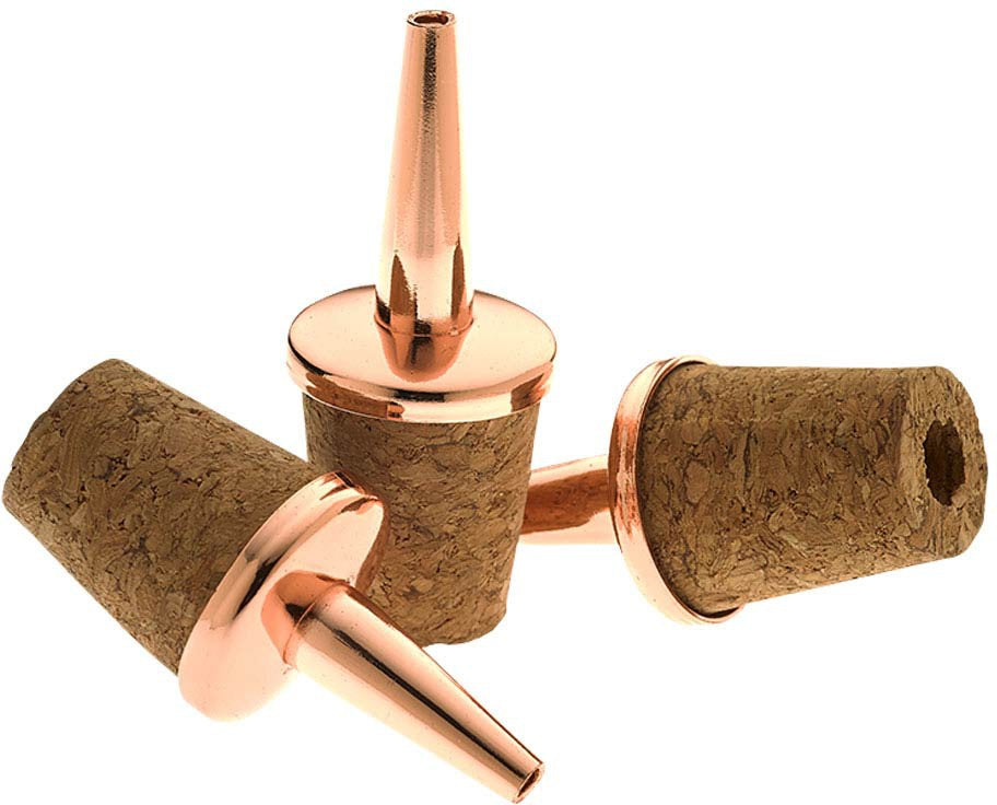 Barfly - Copper Plated Dasher Tops, Set of 3 - M37049CP