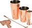 Barfly - Copper Plated Diamond Lattice Basic Cocktail Shaker, Pack Of 4 - M37206CP
