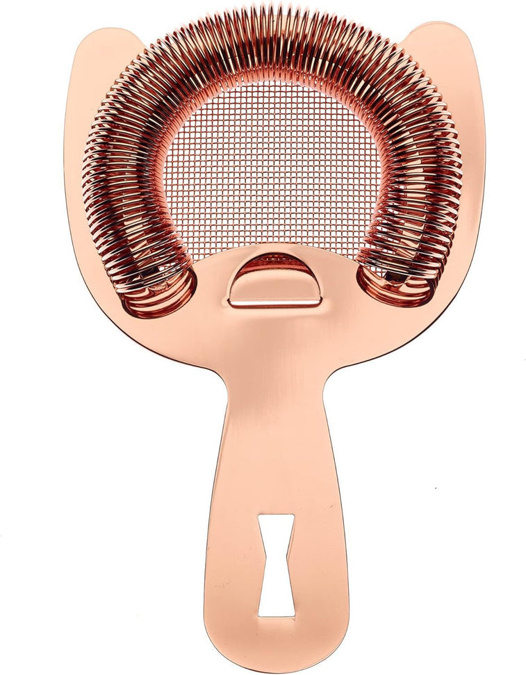 Barfly - Copper Plated Fine Mesh Spring Strainer - M37185CP